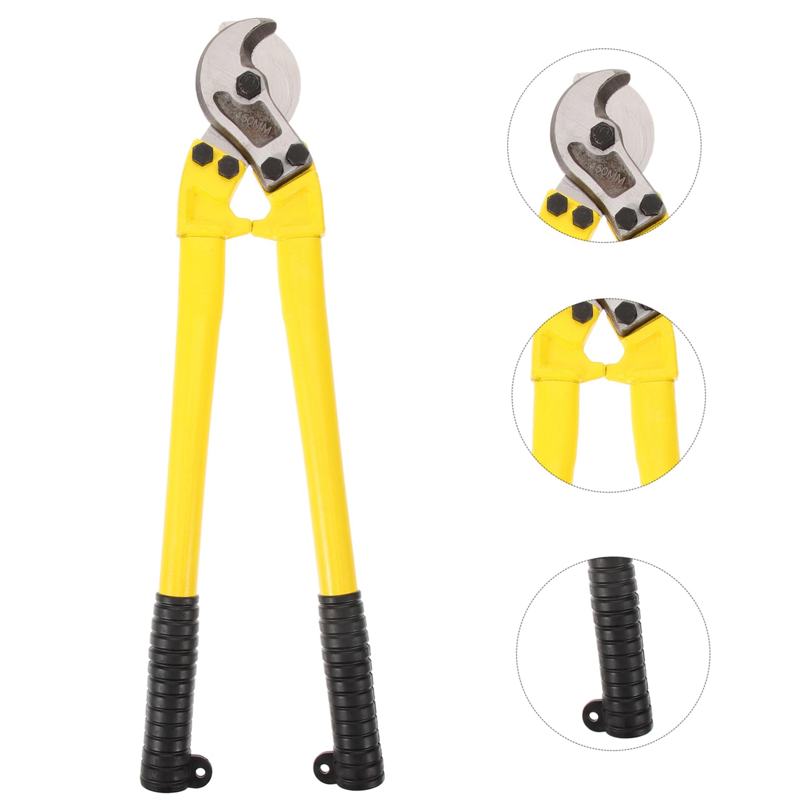 Taglierina Cavi Manuale da 18 Pollici, Utensile in Ferro Giallo