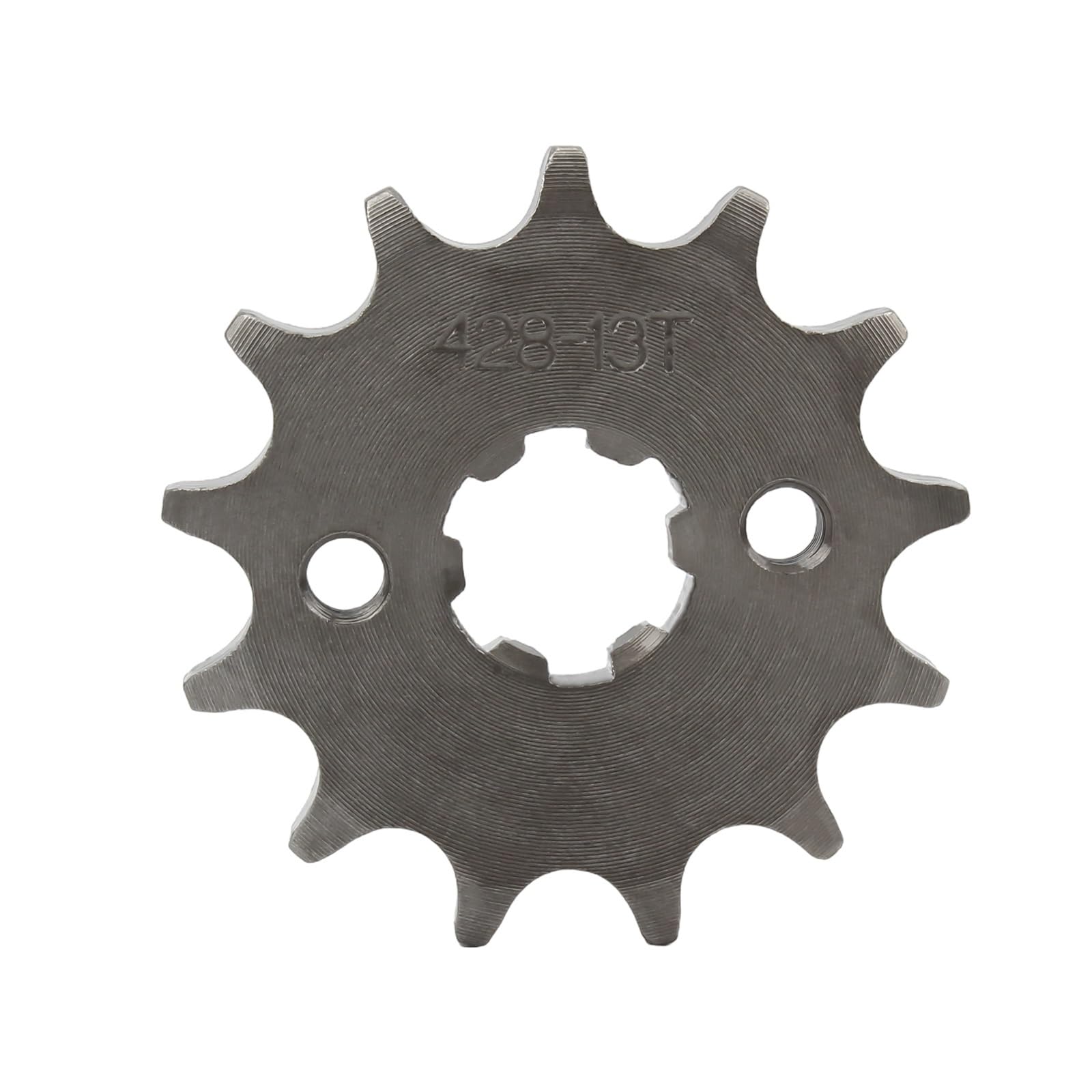 NKURTPC Motorcycle Sprocket 428 12T 13T 14T 15T 16T 17T 17mm Motorcycle Front Engine Sprocket With Retainer Plate Locker(13T)