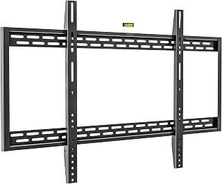 VonHaus TV Wall Bracket for 60-100" Screens, Ultra-Slim TV Bracket with Spirit Level, Flat to Wall Mount, 100kg Capacity, Max VESA: 900x600mm