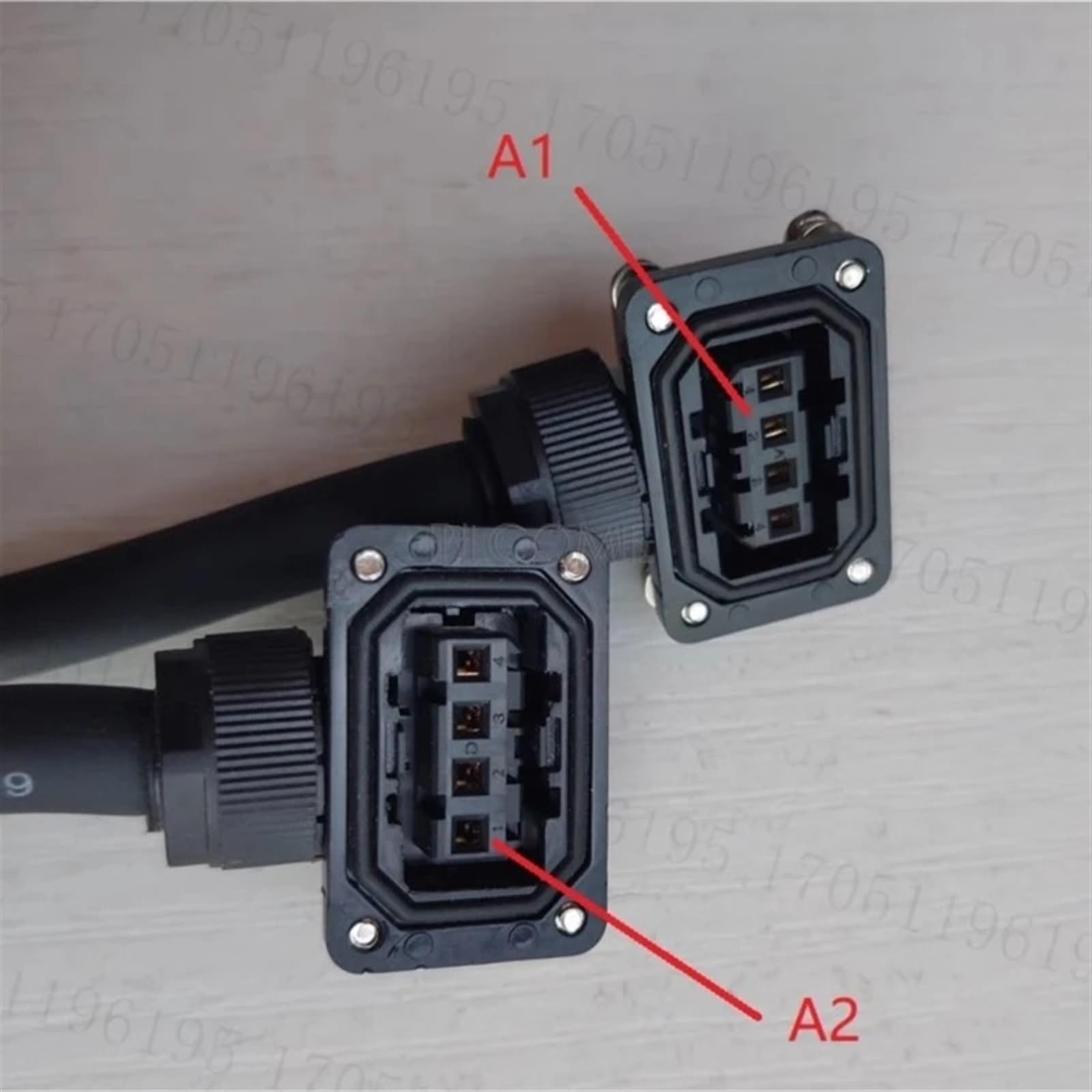 MR-PWS1CBL2M-A1-H A1-H A1-L A2-H A2-L Câble d'alimentation pour servomoteur MR-J3 J4 JE (A2-H, 5 m)