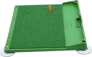 LOVIVER Golf Hitting Mat with Ball Tray Golf Practice Mat with Tee Indoor Golf Mat Turf Grass Golf Mat Golf Driving Range Mat Golf Gift for Men