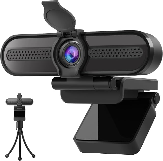 saylas 2K Webcam with Microphone, 78°FOV FHD PC Camera with 2K/30fps, Privacy Cover, Plug & Play USB Web Cam, Autofocus, 1080P/60fps External Webcam for PC, Computer Web Camera for Laptop, Mac, Zoom