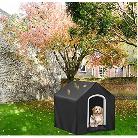 Rilime Dog House Cover, Heated Insulated Dog Houses Cover for Large Dogs Outside,Covers for Winter Large Dog House Outdoor Weatherproof (92*87*81cm) Cover
