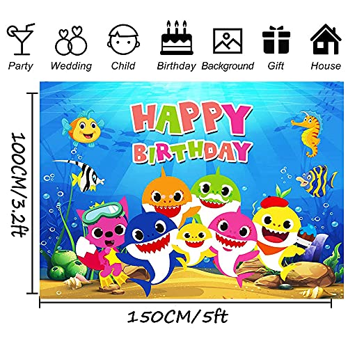 PAWT Vinile Foto da Sfondo,Shark Fondali