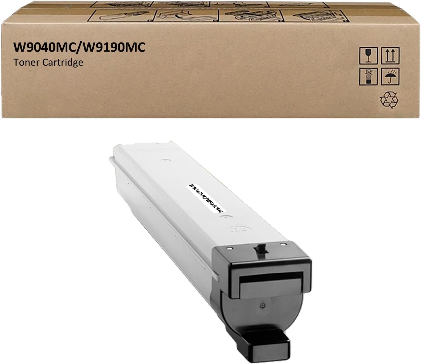 W9040MC W9190MC Remanufactured Toner Cartridge Replacement for W9040 W9190 Black Toner Cartridges for HP MFP E77822 E77825 E77830 Printers (1 Black)