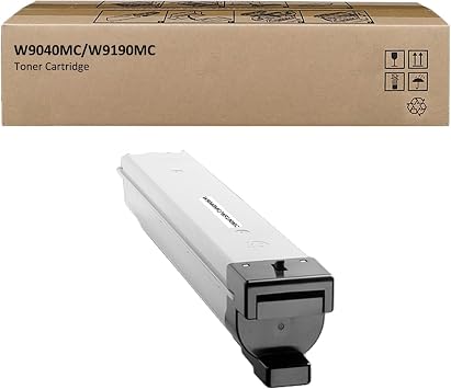 W9040MC W9190MC Remanufactured Toner Cartridge Replacement for W9040 W9190 Black Toner Cartridges for HP MFP E77822 E77825 E77830 Printers 1 Black