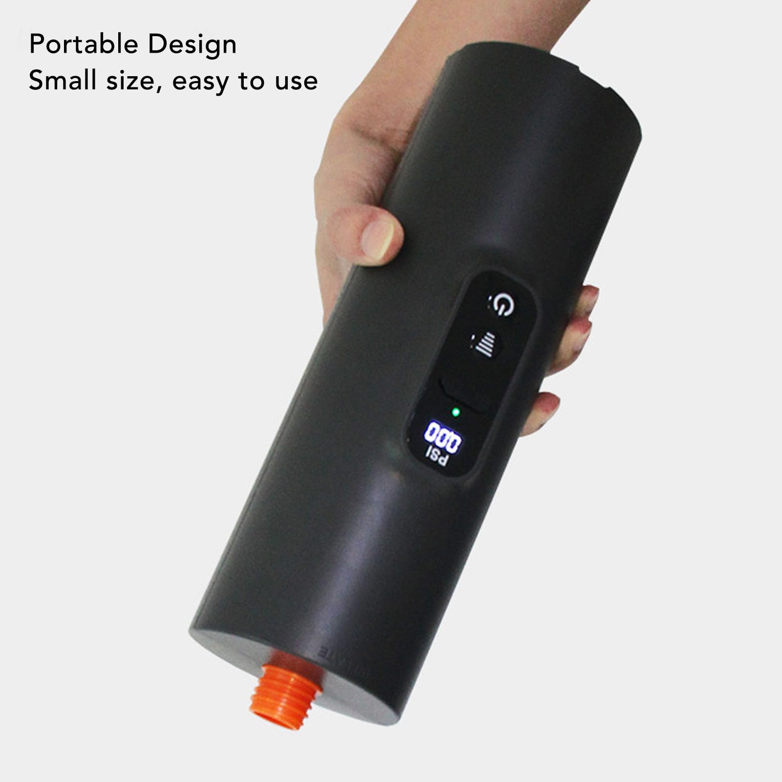 Pompe D'infracteur Portable Pompe à Air électrique Haute Pression à Haute Pression pour la Tente Gonflable Kayak Boat Float Lit avec Une Batterie LI Efficace Variété de Buses ABS