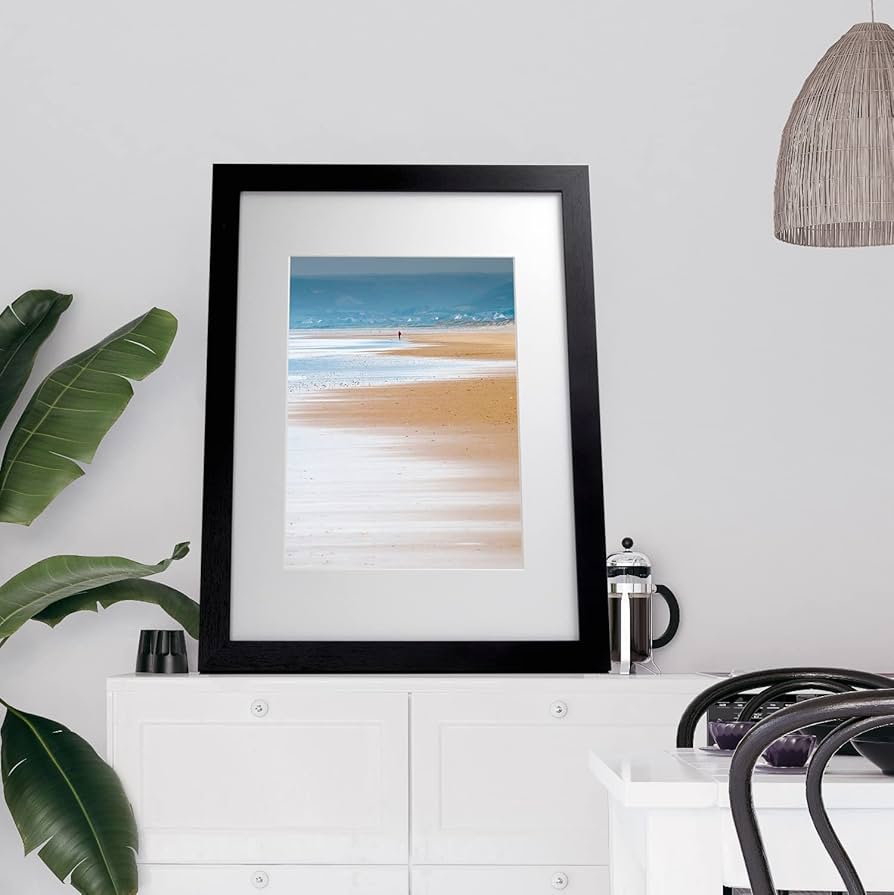 Cornice Muro Design Piatto Cornice Murali Maxi Formati A1 A2 A3 A4 A5 - Nero, Bianco, Rustico, Cromato - Moderna, Facile Da Appendere The Frame - Foto 7