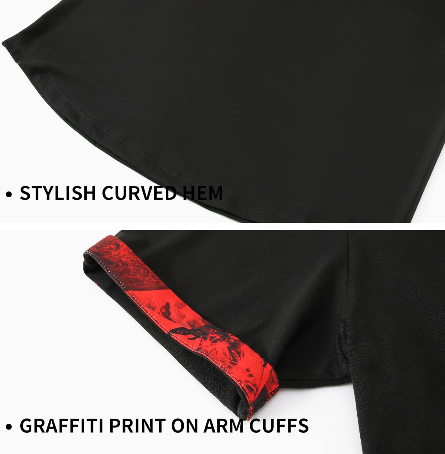 GEEK LIGHTING Men's Athletic Workout Shirts Sports Short Sleeve Tee Running Fishing T-Shirt 016-black Small