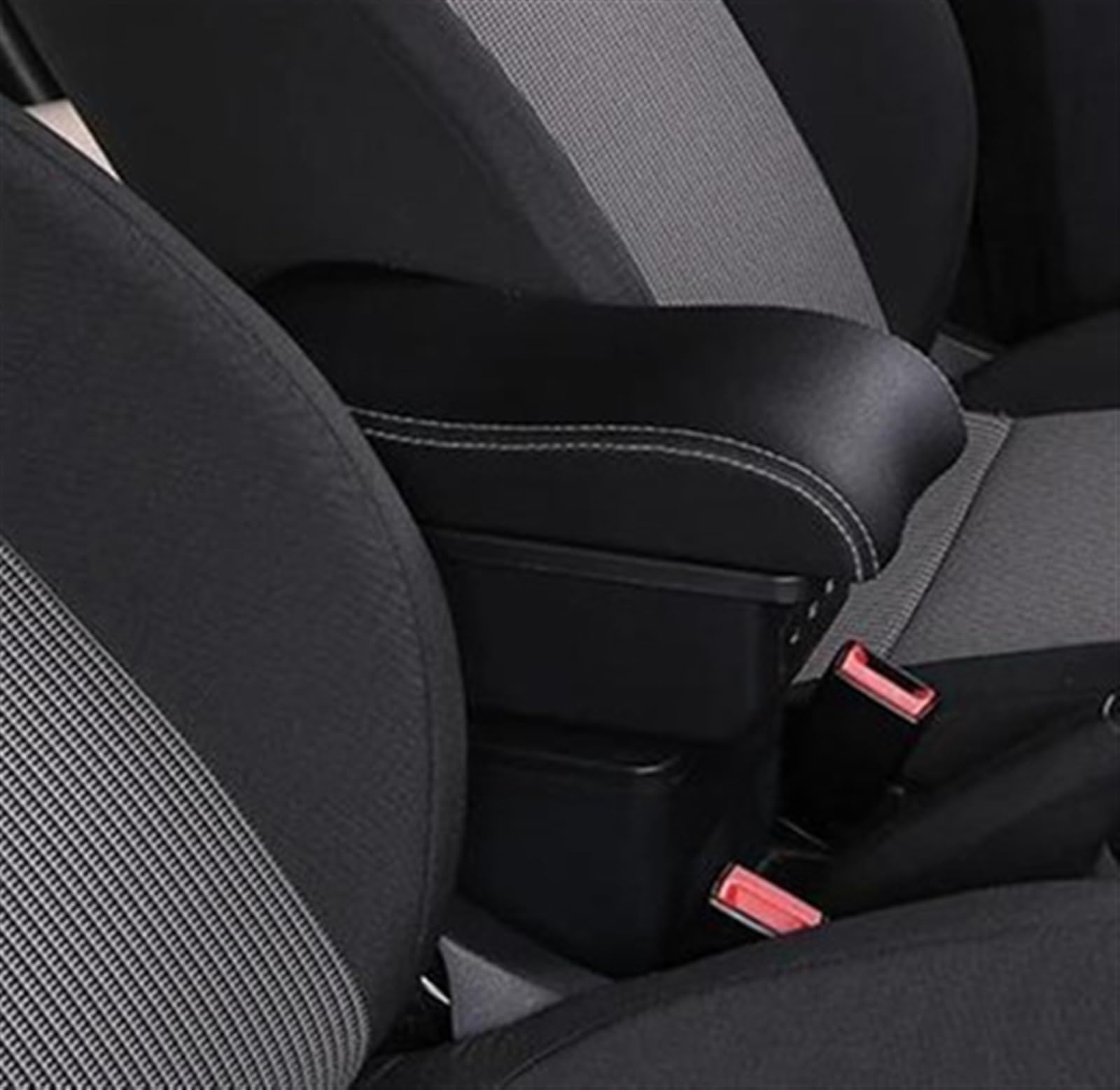 Noheeu A Black White 3 Usb Car Interior Accessories Center Console Multifunctional Storage Box Armrest For Ertiga