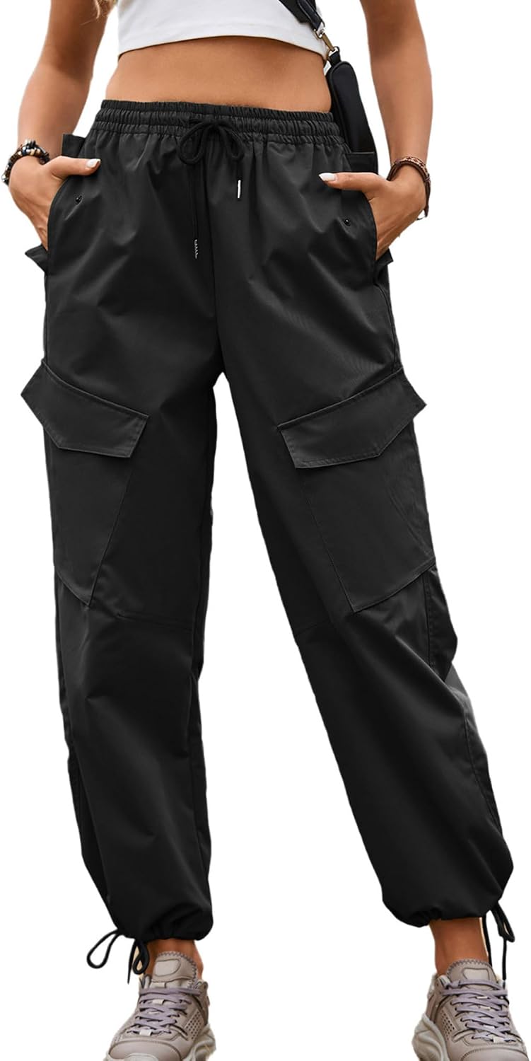 Women Ankle-Length Pants with Cuffs Jogger Sweatpants Jazz Dance Trousers Athletic Bottoms for School