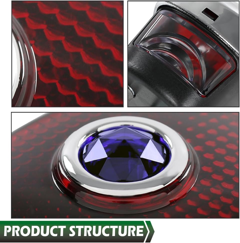 GRAND ORANGE Taillight Rear Light Tail Lamp Assembly Compatible With Chevy GMC Truck BK BL BG BJ 1942 1943 1944 1945 1946 1947 1948 1949 1950 1951 1952 1953 Red