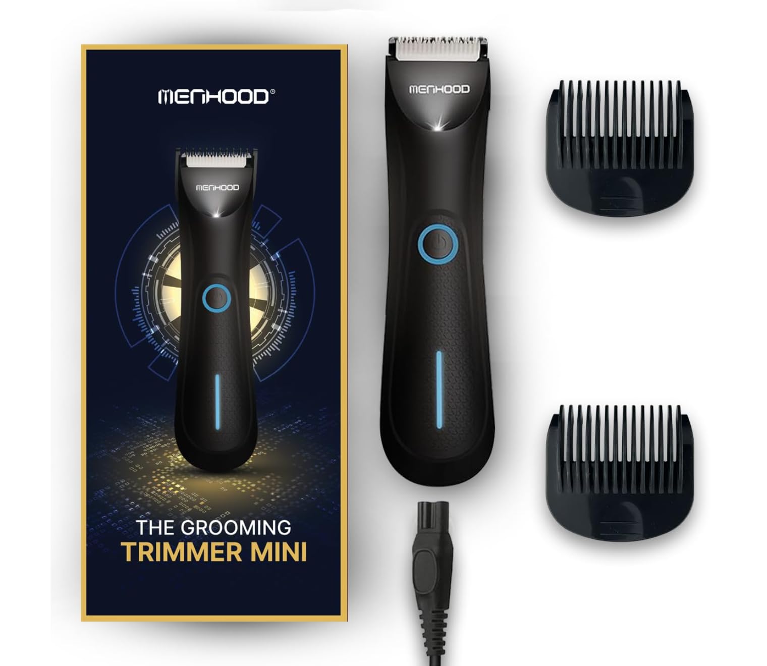 Menhood Grooming Trimmer Mini|Body Private Part Shaving Trimmer for Men|Rechargeable|Cordless|Waterproof|LED Torch|Upto 90 Min Run-Time|Skin Protective|Travel Friendly|,Battery Powered (B094JNF5CQ) Amazon Price History, Amazon Price Tracker
