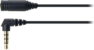 audio-technica スマートフォン用ヘッドホン延長コード 1.0m ブラック AT345iS/1.0 BK