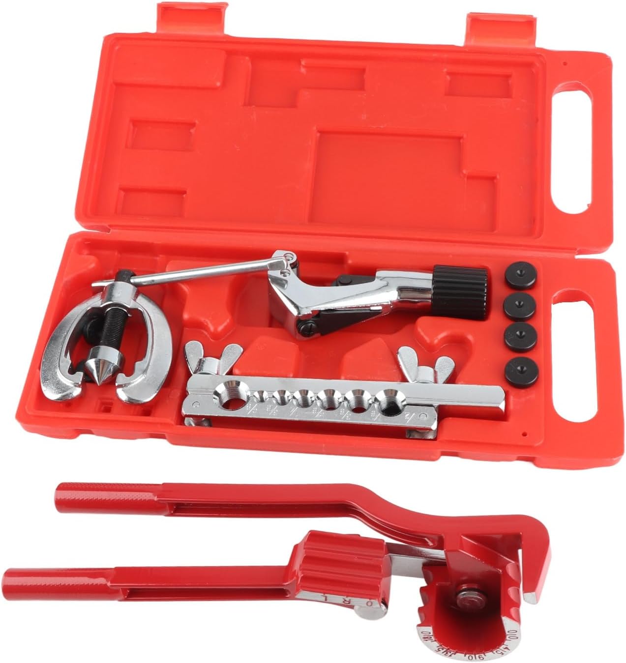 11pc Pipe Flaring Kit Brake Fuel Tube Repair Flare Kit with Cutter Bending Tool Set
