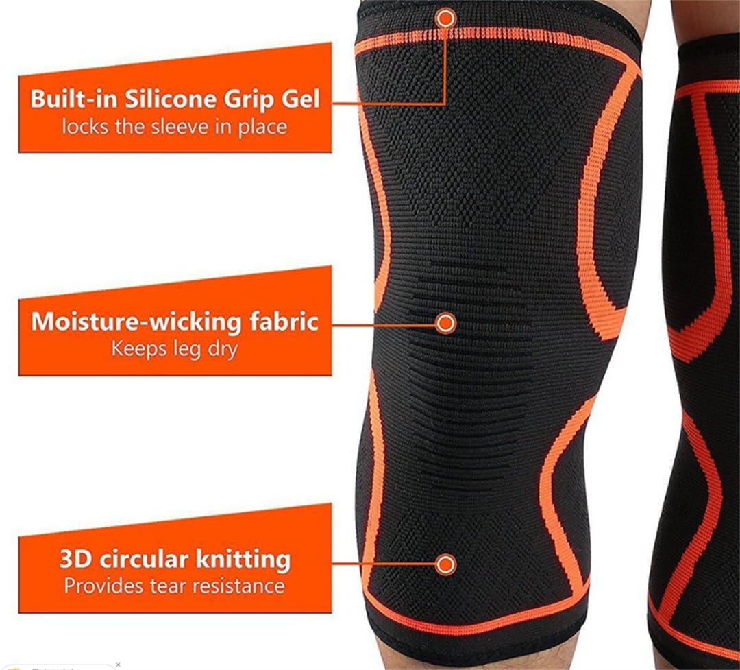 Knee Support Brace (Large,Red)