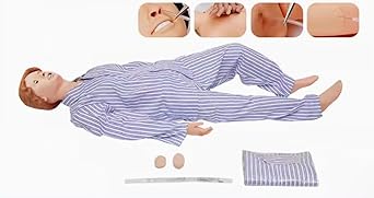 Patient Nursing Skills Training Manikin Training CPR Simulator Basic Dummy Life Size Full Body Mannequin Anatomical Human Model for Students Nursing Education Teaching Medical Training Skills Female