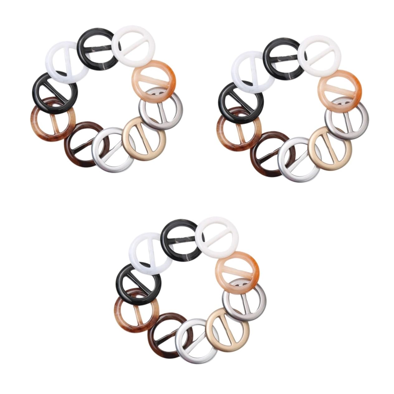 SOIMISS40 pcs Color for Resin Ties Cloth DIY Cm T Random Slide Waist Tie Adjustable Women Silk Knotted Fashion Bag with Button Er Round Sweaters Clasp Decoration Slippers Giftrandom