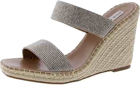 Amazon.com | Steve Madden Icey Wedge Sandal Rhinestone 7.5 M