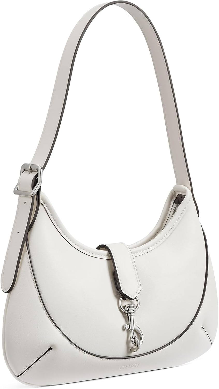 CLUCI Shoulder Bag for Women, Soft Vegan Leather Small Purses with Adjustable Strap, Stylish Hobo Handbags - Image 7