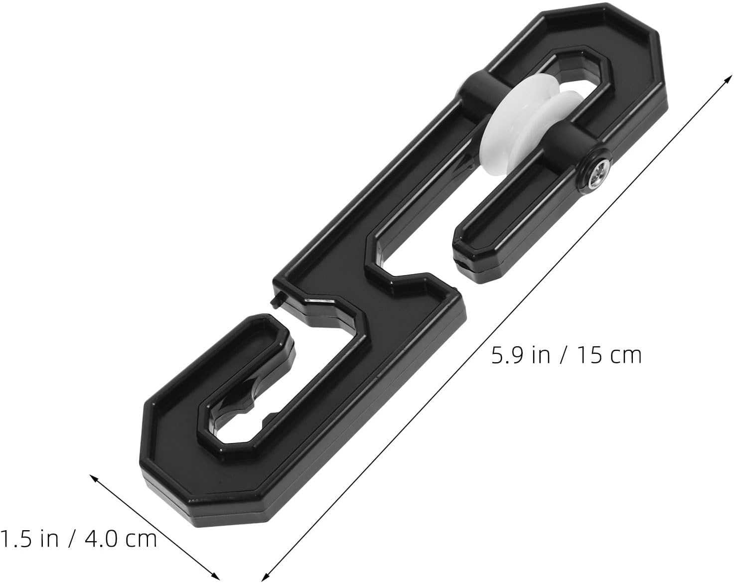 4pcs Clothesline Separator Spreader Pulley - Clothes Line Separator Spreader Pulley - S-Shaped Clothesline Splitter for Long Clothes Line and Heavy Loads