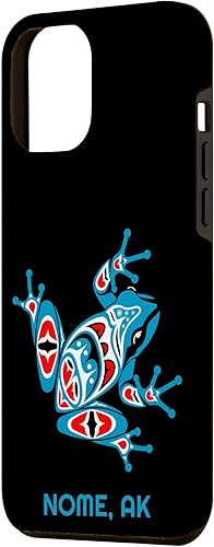 Miniatura 8 de iPhone 13 Pro Nome Alaska Red Blue Frog PNW Indian Art Native American Case