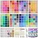 Redtwo 45000 Pcs Clay Beads Bracelet Making Kit, 9 Boxes 192 Colors Friendship Bracelet Kit Flat Polymer Clay Beads for Jewelry Making, Crafts Gift for Girls Ages 6-12