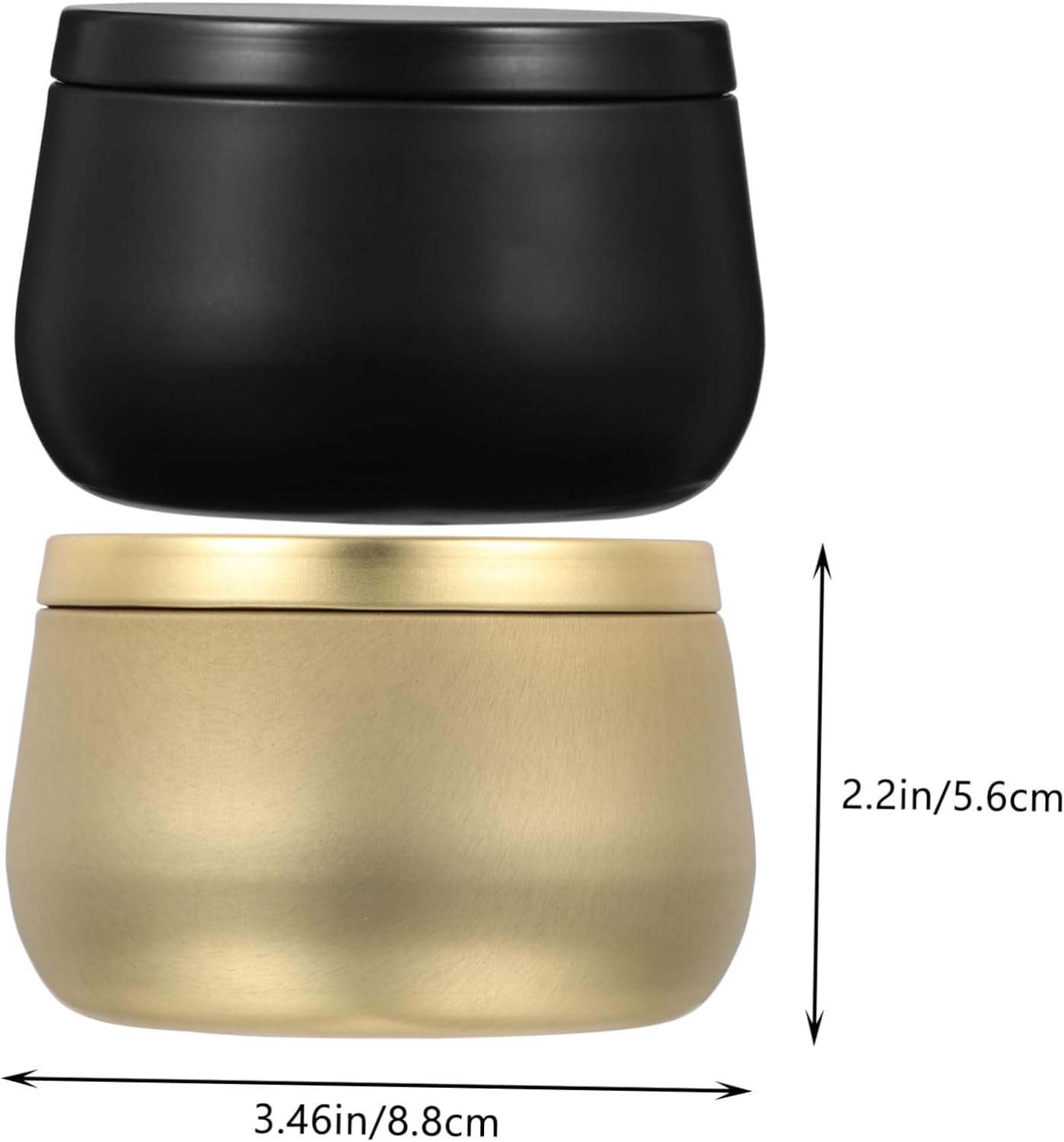 Beatifufu 24pcs Candle Tins Candle Containers with Lids Tinplate Jars for Crafts Storage and Home for and Giving