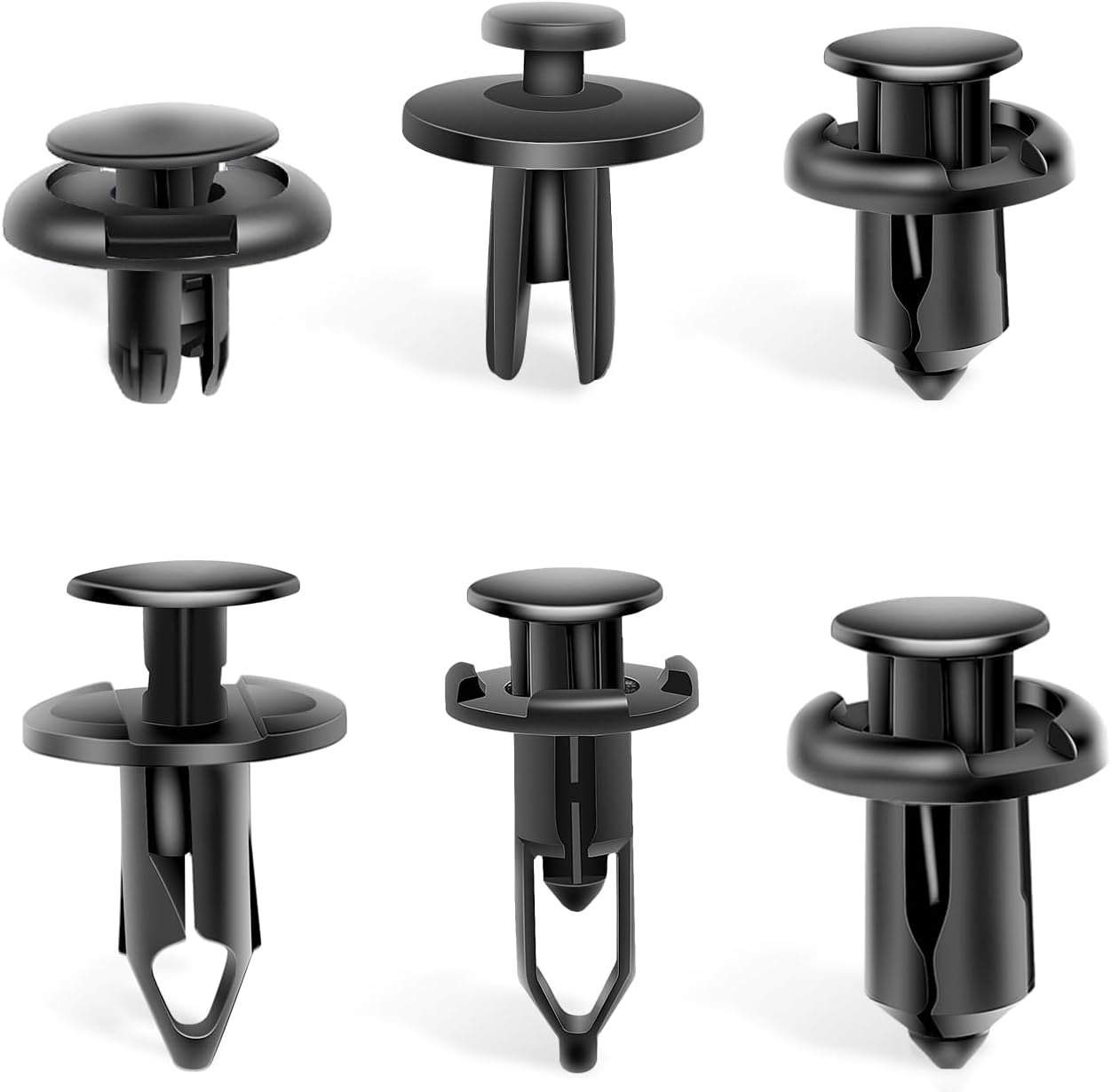 Nilight 120PCS Car Retainer 6.3mm 8mm 9mm 10mm Expansion Screws Replacement Kit Bumper Push Rivet Clips for Honda Acura GM Chrysler Ford Toyota Lexus
