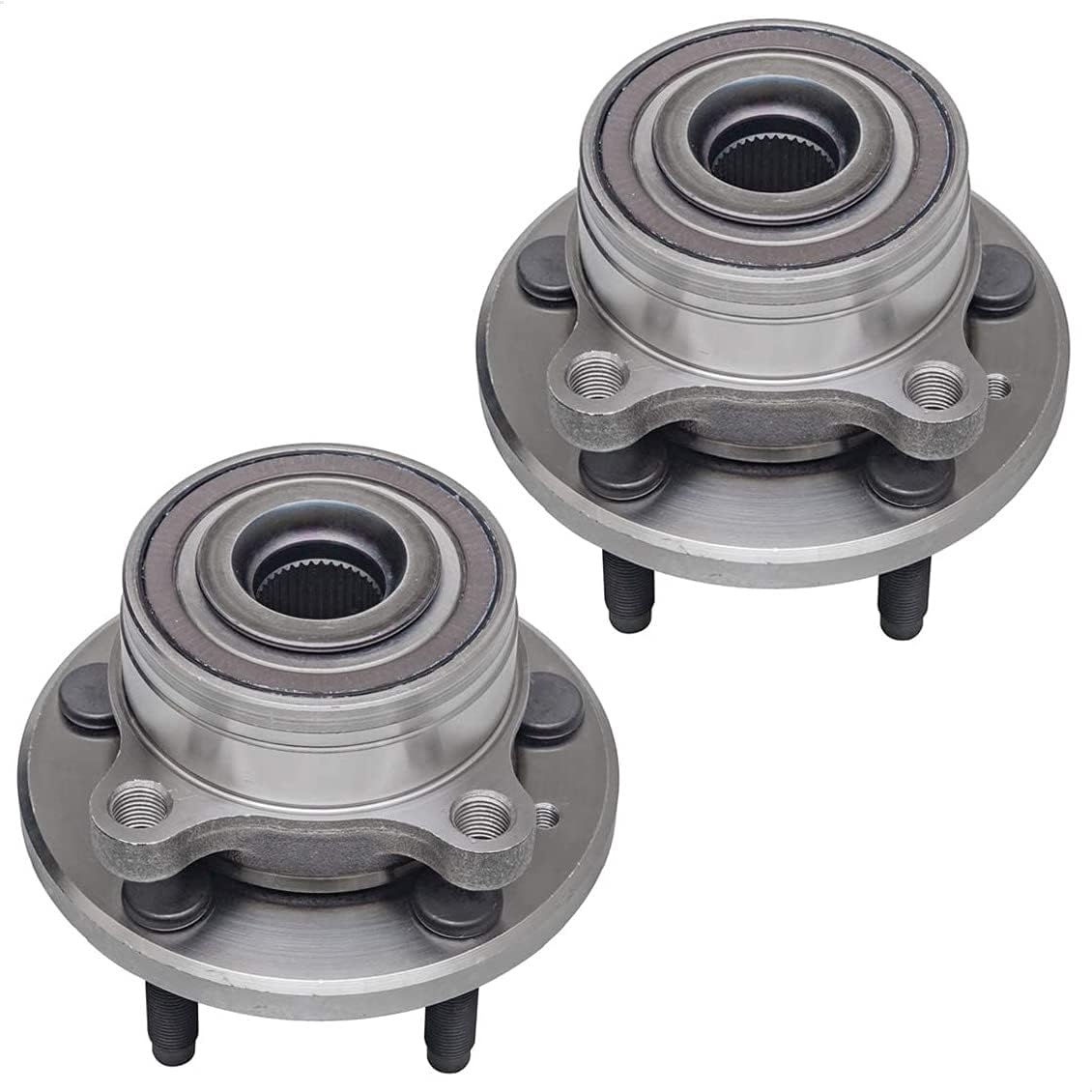 KEYOOG 2Pcs 512460 (5 Lug) Front or Rear Wheel Hub and Bearing Assembly Fit For 2011-2019 Fo-rd Explorer /2013-2019 Police Interceptor Utility