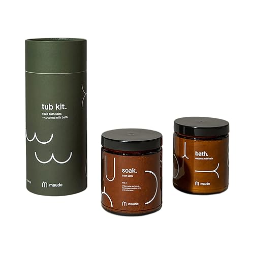 Miniatura 6 de Maude Kit de bañera No. 2 - Sales de baño + baño de leche de coco - Sal del Mar Muerto nutritiva para la piel + leche de coco suave en polvo - Notas