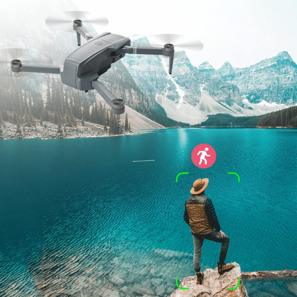 Drone GPS Pieghevole S179 con Doppia Fotocamera 4k / 6K UHD per Adulti, quadricottero con Motore brushless, modalità Senza Testa, capovolgimenti 3D, 1~3 batterie opzionali, Volo Stabile per
