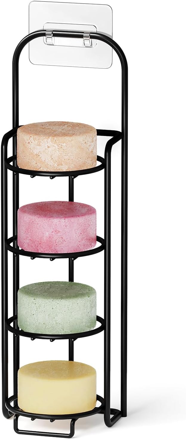 SpaceAid 4 Tier Shampoo Bar Holder for Shower, Self