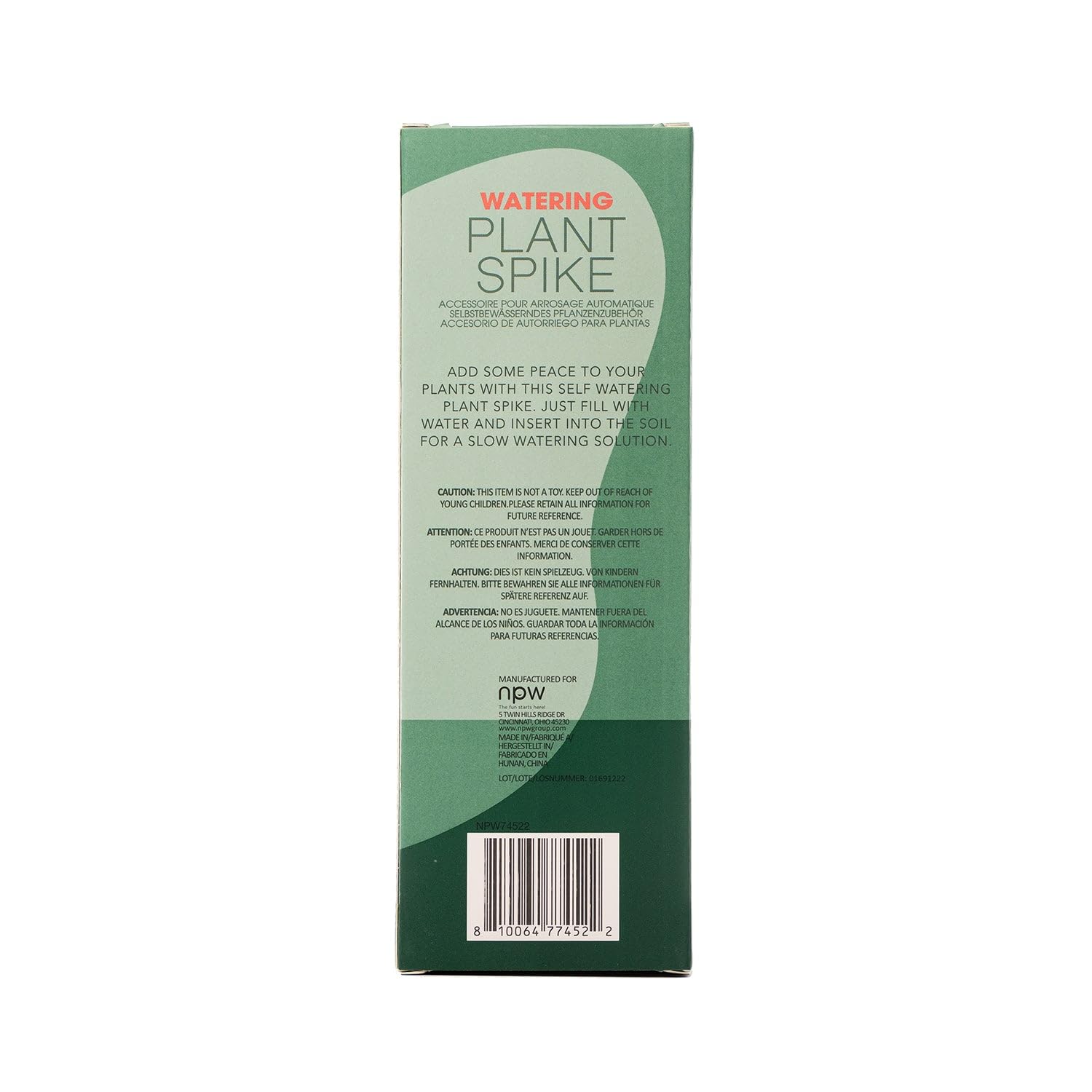 NPW Watering Peace Sign Plant Spike, Pink, Peace Plant Spike - Image 4