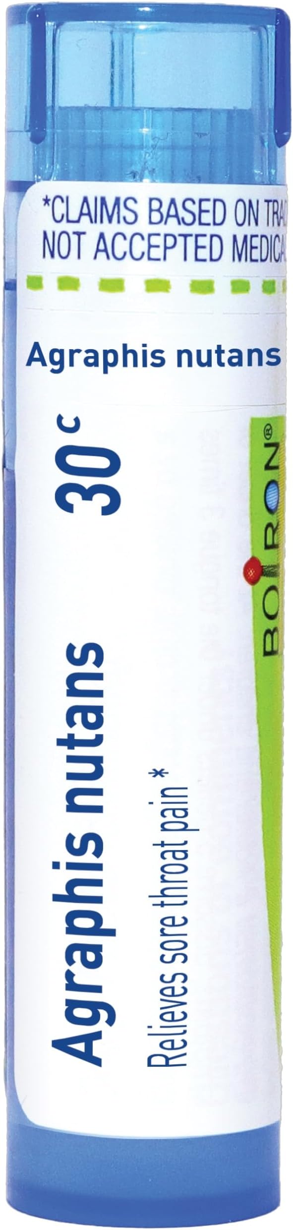 Boiron Agraphis Nutans 30C for Sore Throat Pain - 80 Pellets