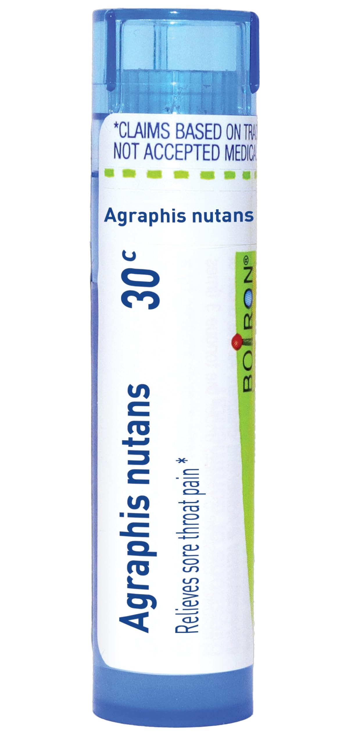 Boiron Agraphis Nutans 30C for Sore Throat Pain - 80 Pellets