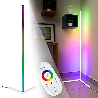 Sponsored Ad - RGB Floor LAMP-LED Corner Light-Color Changing Light - RGB Colored Tall Cool Lights Corner Floor Lamp - Min...
