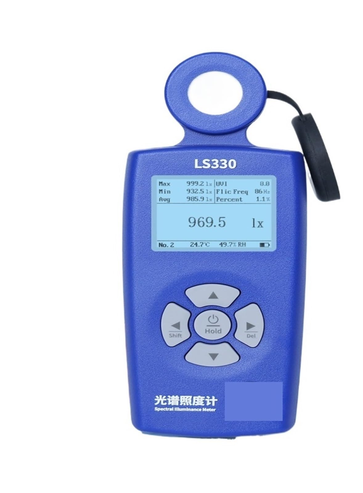 Digital Light Meter, Lux Meter Spectral Light Meter Luxmeter PPFD CCT UVI CRI Spectrum Curve Professional Lux Tester for Plants Lighting LS330
