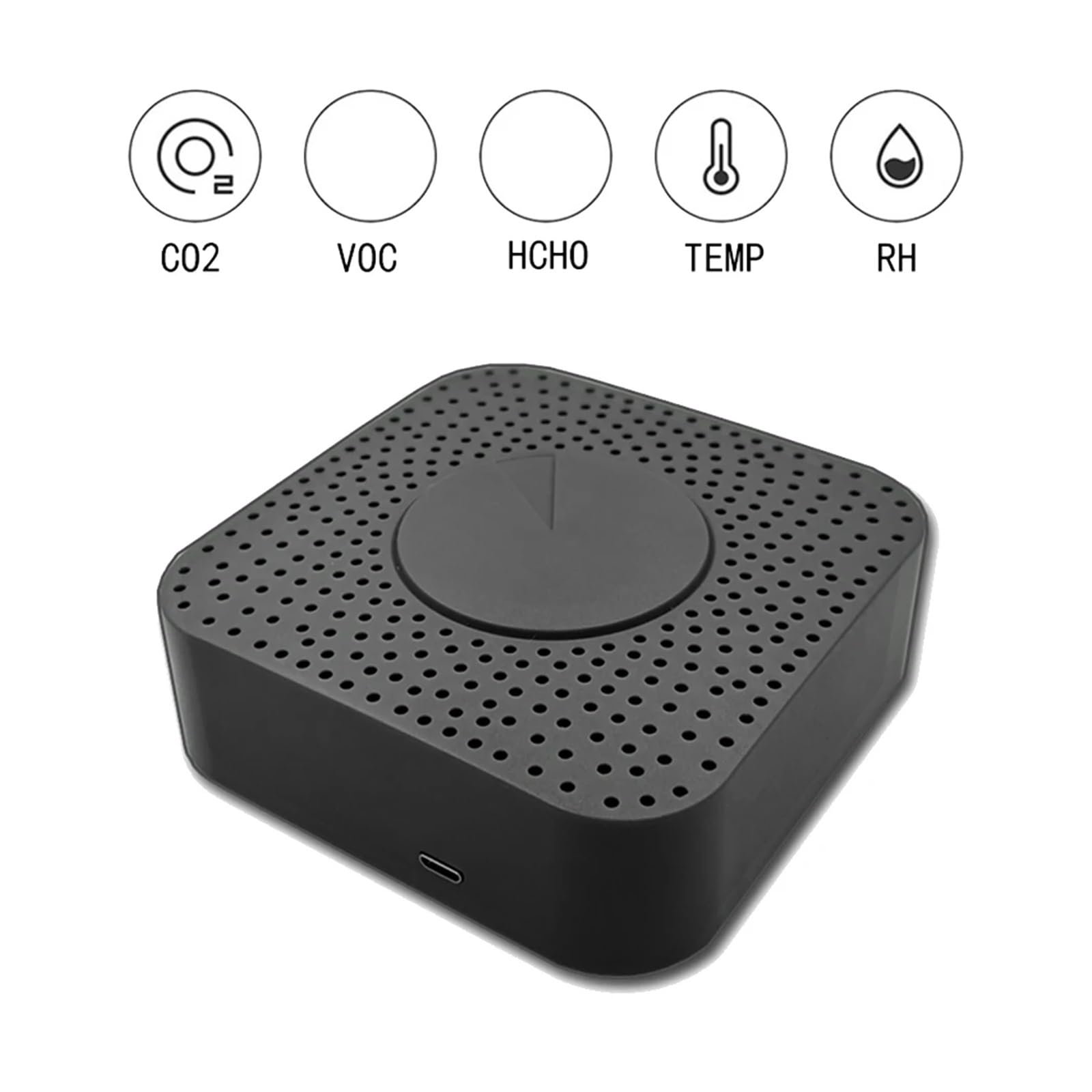 Tuya Zigbee Monitor Intelligente Della Qualità Aria Misuratore Di CO2 Rilevatore Anidride Carbonica Voc Formaldeide Allarme Automatico