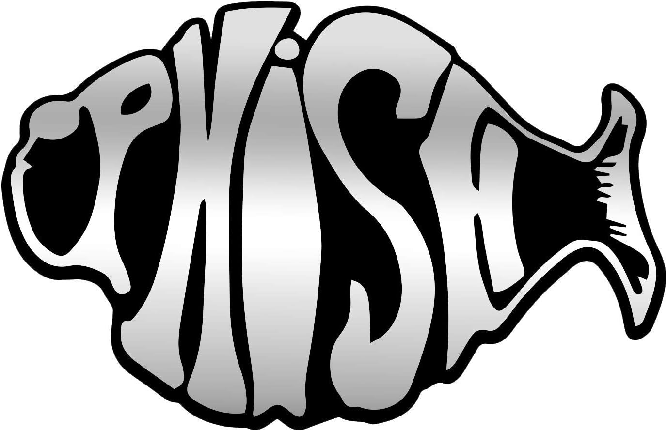 Phish Plastic Auto Emblem - [Silver][5'' x 3 3/4'']