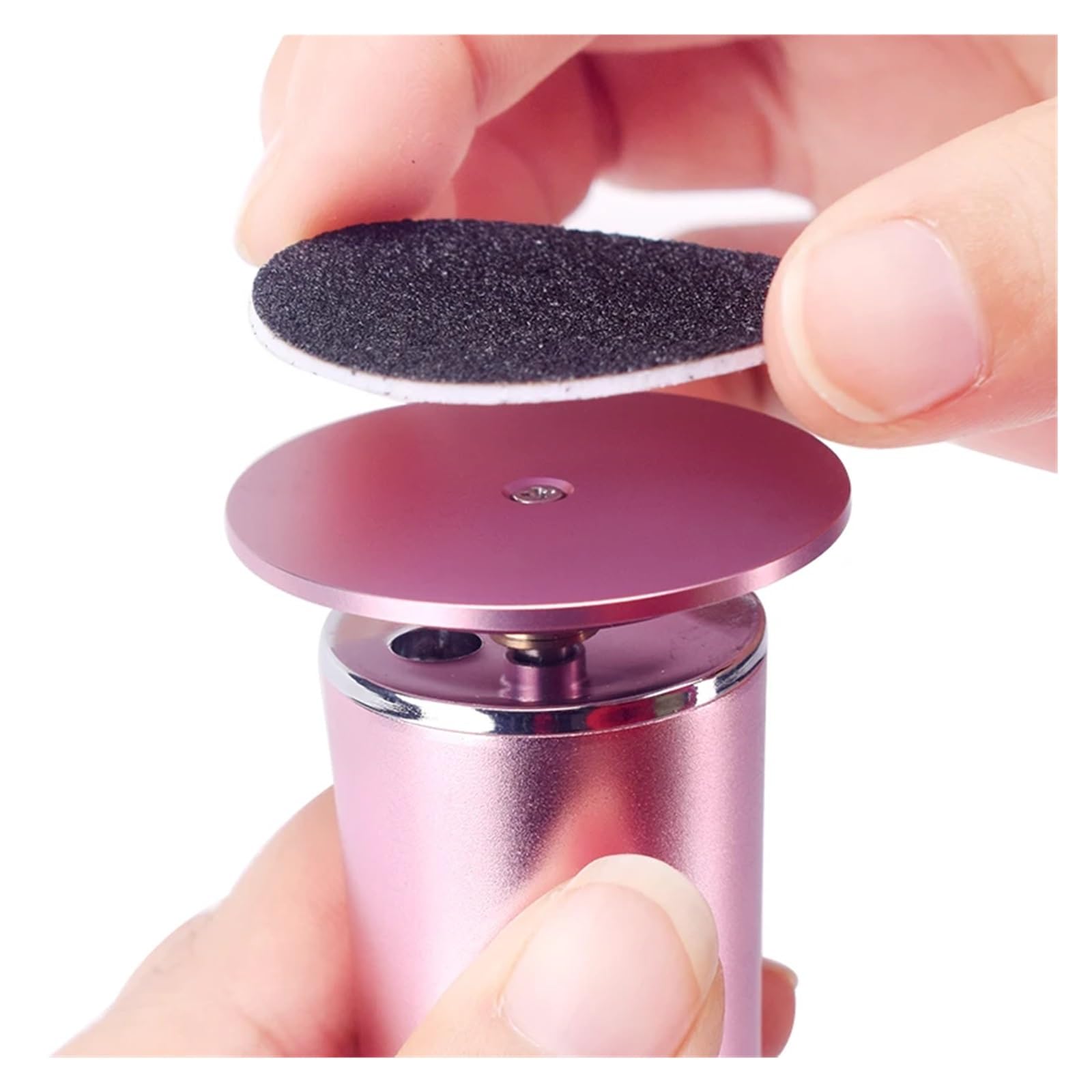 Rape - Grattugia elettrica senza fili, ricaricabile tramite USB, elimina calli e cuticole, strumento per pedicure, cura dei talloni, con carta vetrata (Pink)