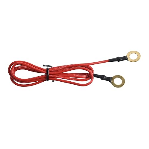 Miniatura 3 de Valla eléctrica PolyTape a PolyTape a Energizer Conector con alambre y placas de cinta para conexión eléctrica de valla (3 placas de cinta+3 cables)