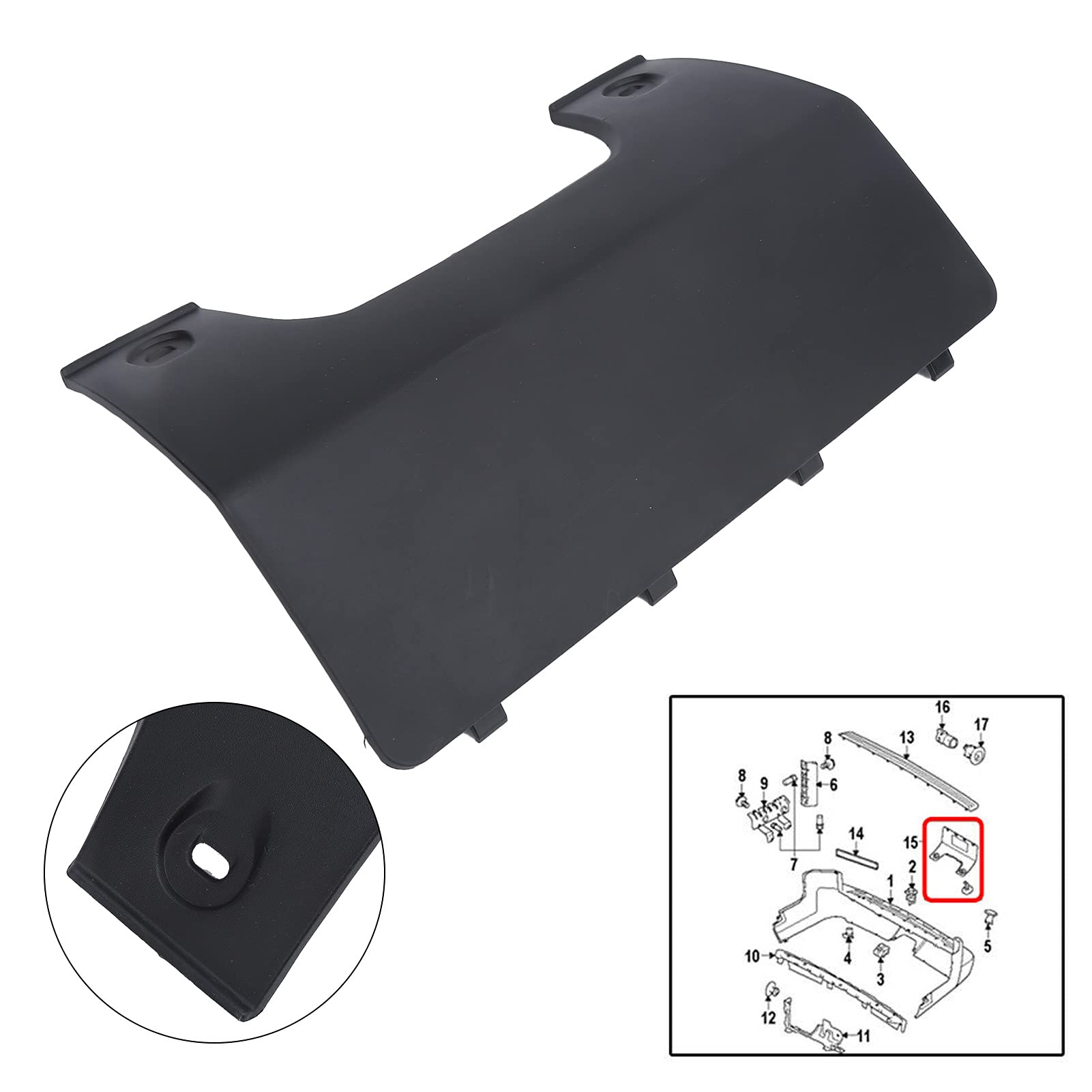Couverture Oeillet Remorquage Pare-chocs DPO500011PCL - Pour LR3 Discovery 3/4