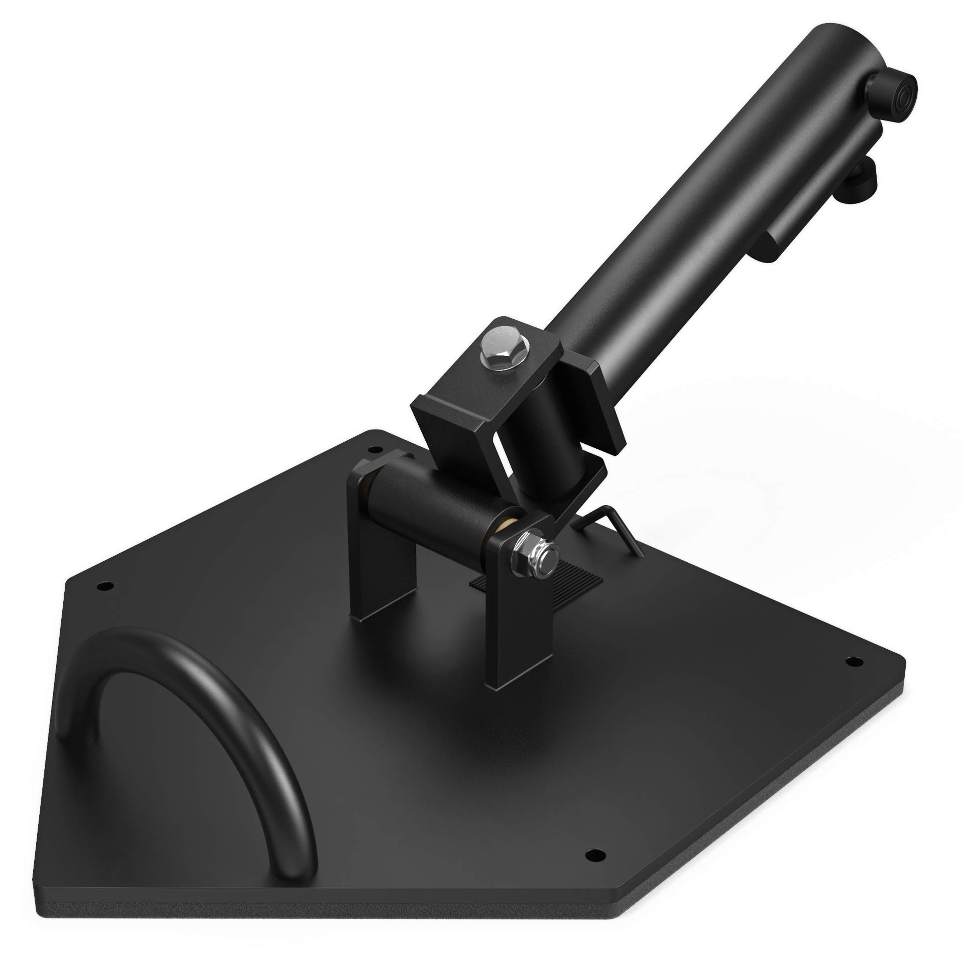 SynergeeLandmine T-Bar Row Platform. 47 lb Exercise Platform with Sleeves for 2” & 1” Barbells and Battle Rope Anchor. Pivot Point for T Bar Attachment.
