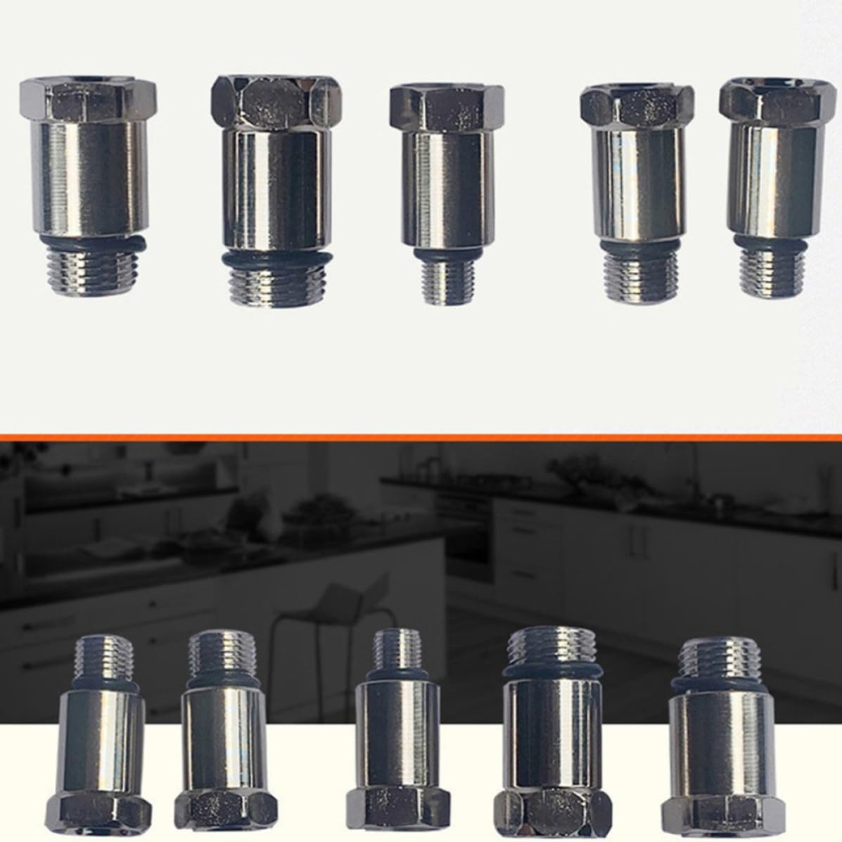 Manómetro de Presión del Cilindro del Motor Indicador de Diagnóstico del Motor 0-300 Psi (0-) Azul Adaptadores Roscados Conos de Goma y Automoción