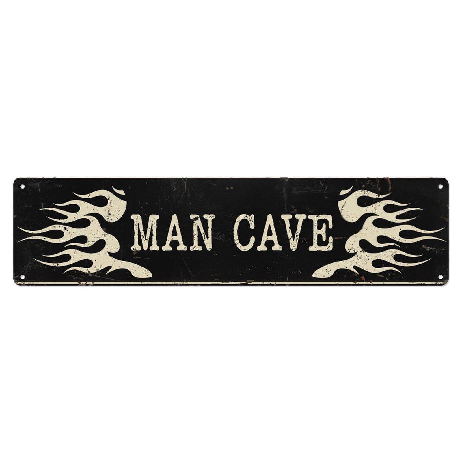 Gtthok Vintage Style Vintage Man Cave Brotherhood Club Retro Slogans Metal Tin Sign Plaque Wall Decor For Cafe, Club, Garden Metal Poster 4X16inch