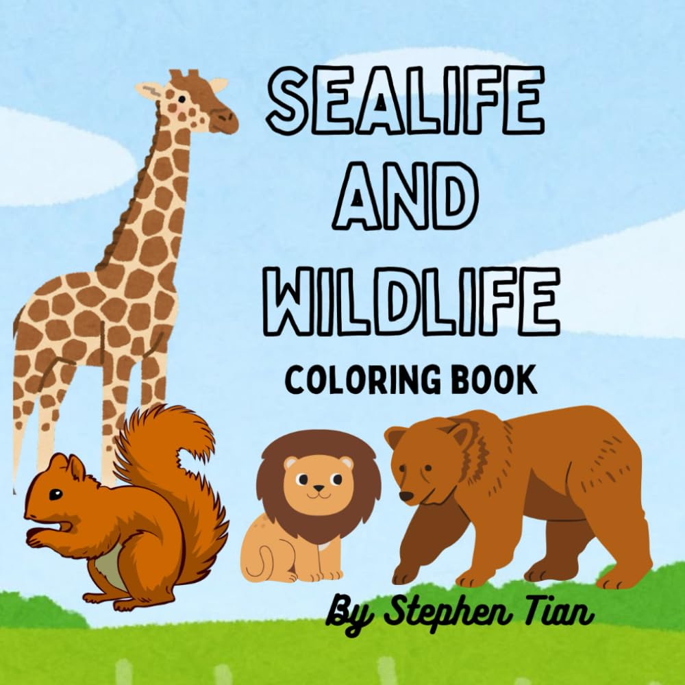 SEALIFE AND WILDLIFE: Colouring Book
