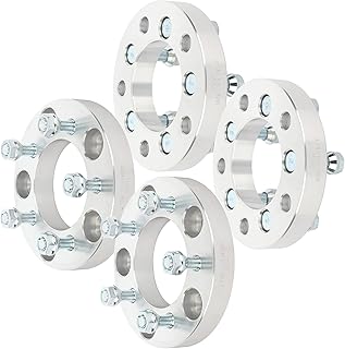SCITOO 4Pcs 1 inch 5x5 to 5x4.5 Wheel Spacer adapters 5x127mm to 5x114.3mm Wheel Spacers fit for 2008-2014 Grand Caravan,for Journey 2009-2011 Wheel Adapters 25mm Studs 12x1.5 Hub Bore 87.1mm