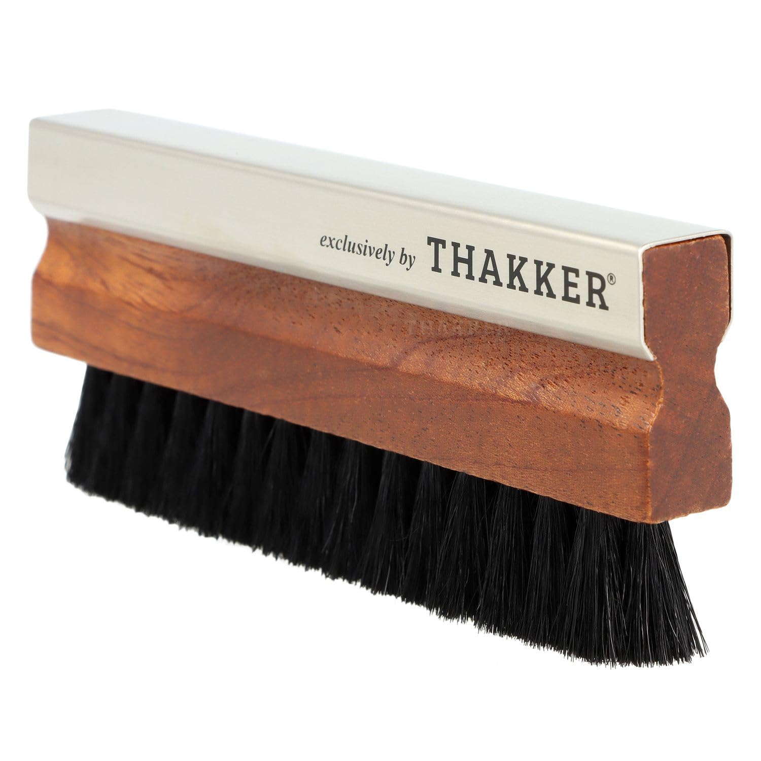 THAKKER William's Black Goatee - Spazzola da record ora con il 10% in più di vero pelo di capra - Nero | Uso universale | Stile vintage | Senza nylon