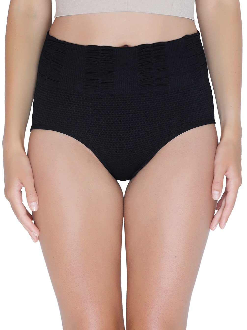 plumbury Women's Spandex Seamless High Waist Tummy Control Panty, Free Size-picture-47